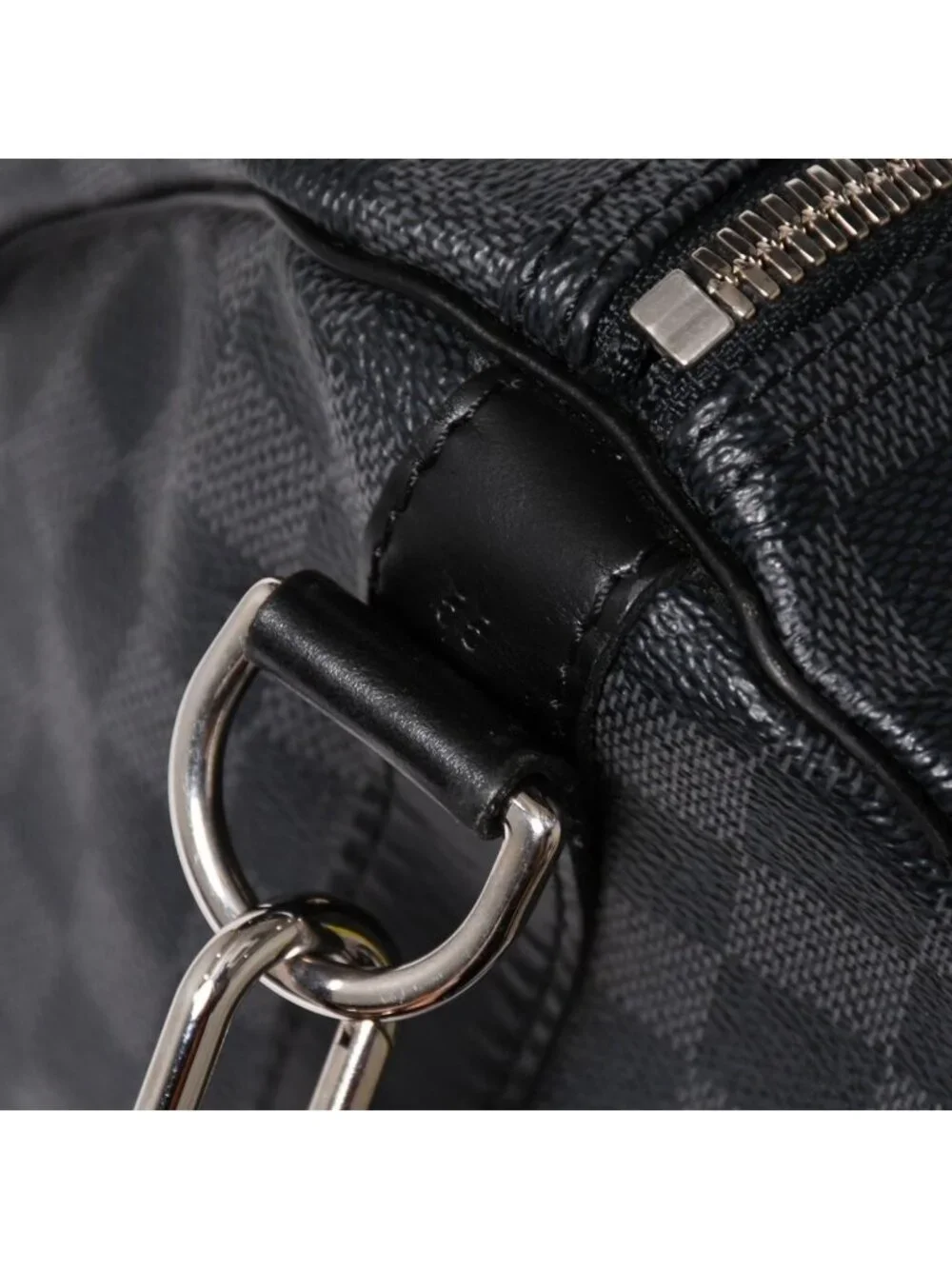 Louis Vuitton Keepall Bandouliere 55 Boston Bag Damier Graphite Black